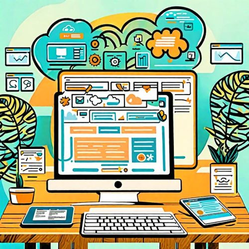 a computer screen with a keyboard and a phone on a desk terms prohostx